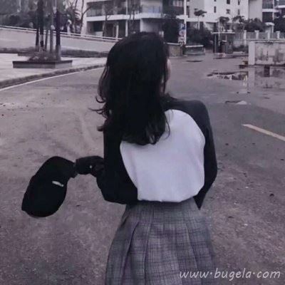 小清新女生背影女生微信头像图片