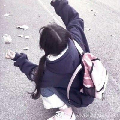 小清新女生背影女生微信头像图片