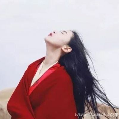 红色古风伤感古风女生头像图片