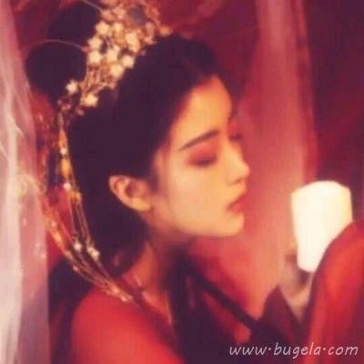 红色古风伤感古风女生头像图片