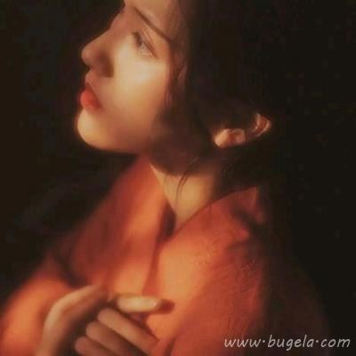 红色古风伤感古风女生头像图片