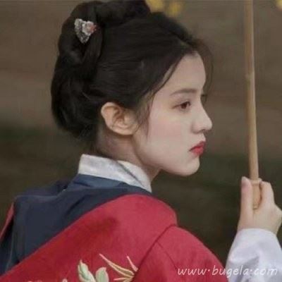 红色古风伤感古风女生头像图片