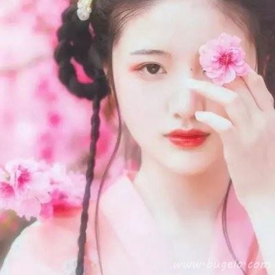 红色古风伤感古风女生头像图片