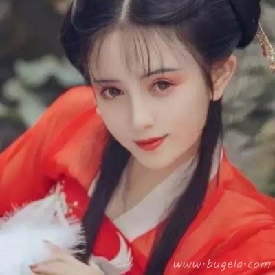 红色古风伤感古风女生头像图片
