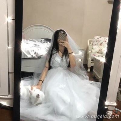 漂亮穿婚纱的女生微信头像图片