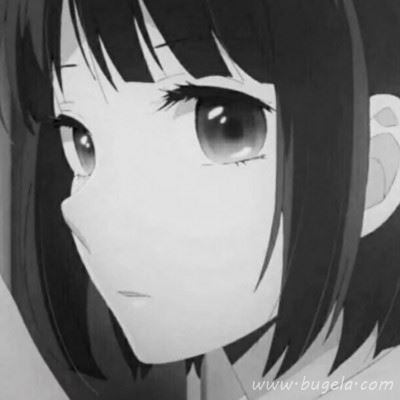 动漫黑白高冷孤独女头像图片