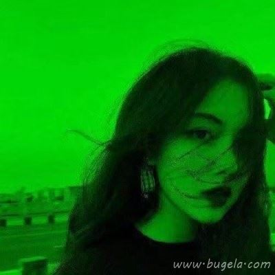 时尚最新绿色女生头像2021最火爆图片