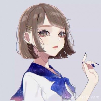动漫高冷傲娇短发女头像 短发冷艳女生动漫头像图片