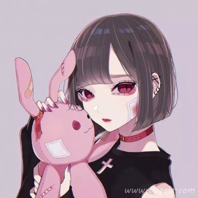 动漫高冷傲娇短发女头像 短发冷艳女生动漫头像图片