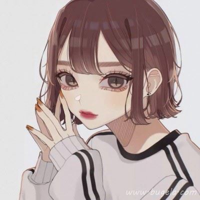 动漫高冷傲娇短发女头像 短发冷艳女生动漫头像图片