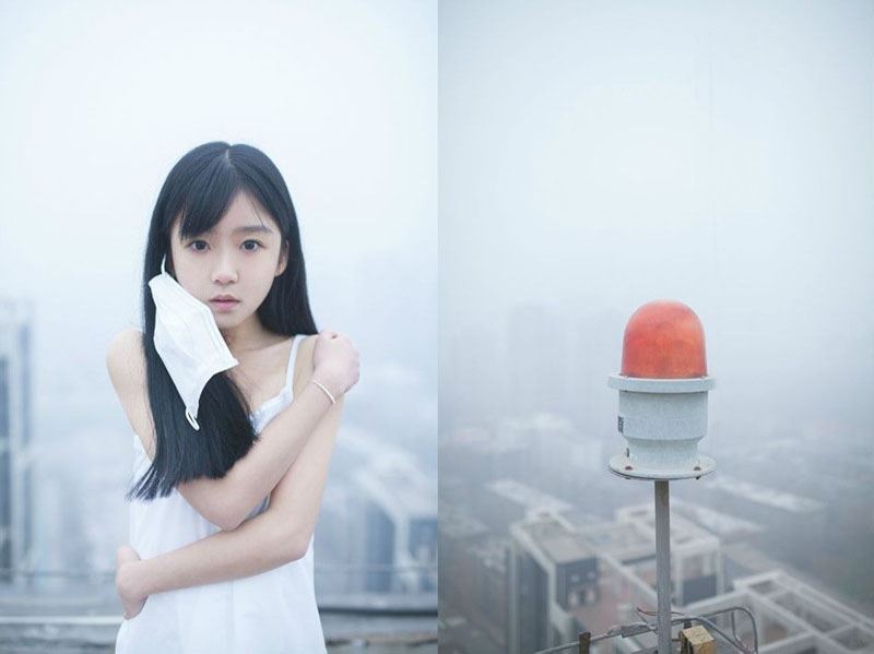 宋伊人素衣清纯可人环保写真图片