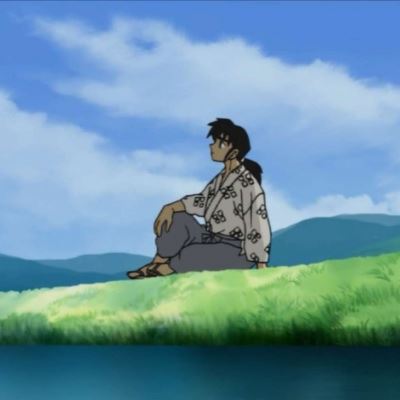 男女白衬衫动漫情侣头像 半身可爱图片