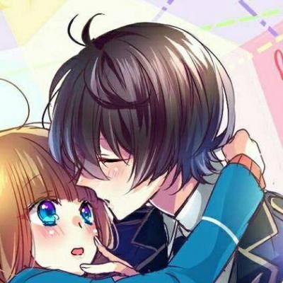 情侣头像好看动漫一对一 半身可爱图片