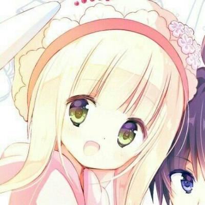 情侣头像好看动漫一对一 半身可爱图片