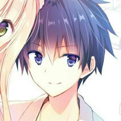 情侣头像好看动漫一对一 半身可爱图片