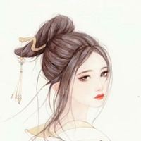 侧脸女生头像意境唯美手绘_微信头像大全图片