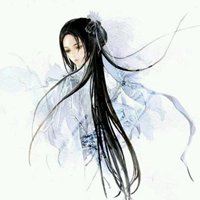 侧脸女生头像意境唯美手绘_微信头像大全图片