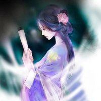 侧脸女生头像意境唯美手绘_微信头像大全图片