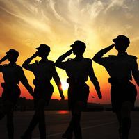 国庆阅兵女兵方队唯美头像_微信头像大全图片
