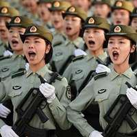 国庆阅兵女兵方队唯美头像_微信头像大全图片