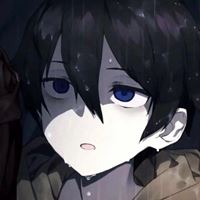 动漫忧郁男女头双手奉上_微信头像大全图片