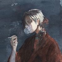 忧郁动漫男生头像：伤感孤独系列合集_微信头像大全图片