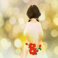 最新唯美温柔的捧花女生背影头像_微信头像大全图片