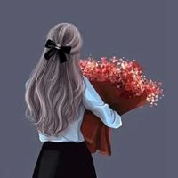 最新唯美温柔的捧花女生背影头像_微信头像大全图片