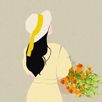 最新唯美温柔的捧花女生背影头像_微信头像大全图片