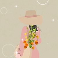 最新唯美温柔的捧花女生背影头像_微信头像大全图片