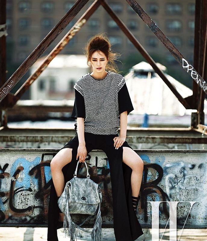 韩艺瑟时尚街拍写真图片