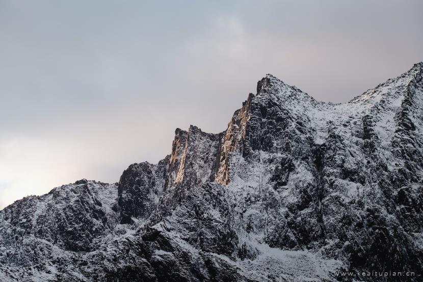 漂亮的雪山图片大全