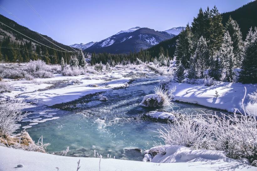 好看巍峨壮观的雪山风景图片大全