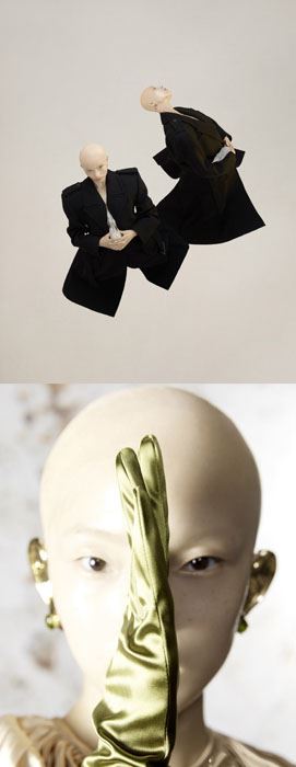 雎晓雯光头造型时尚新奇写真图片