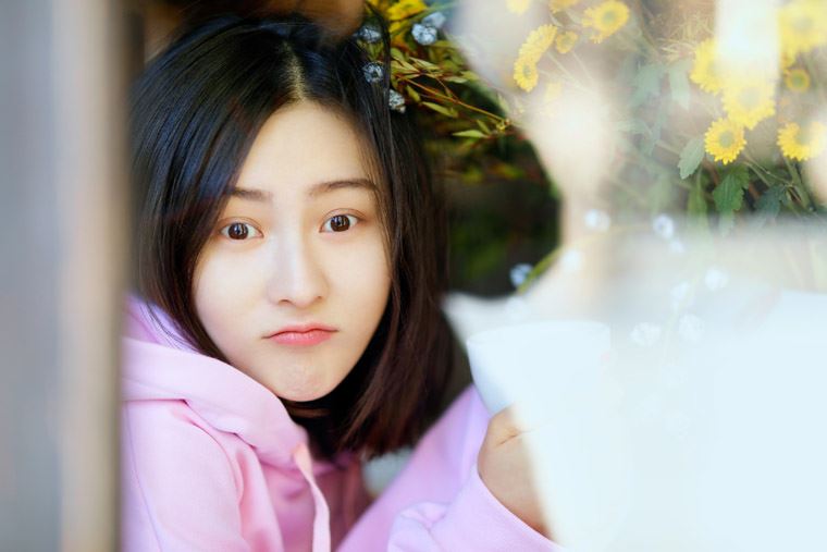 张维娜清新文艺写真图片