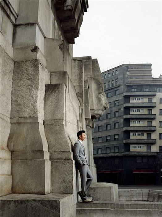 李晨时尚街拍魅力写真图片