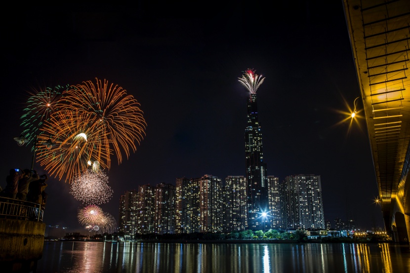 好看绚烂夺目的烟花图片大全
