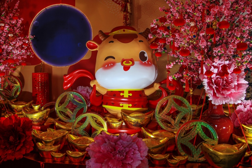 唯美喜庆的春节装饰元素图片大全