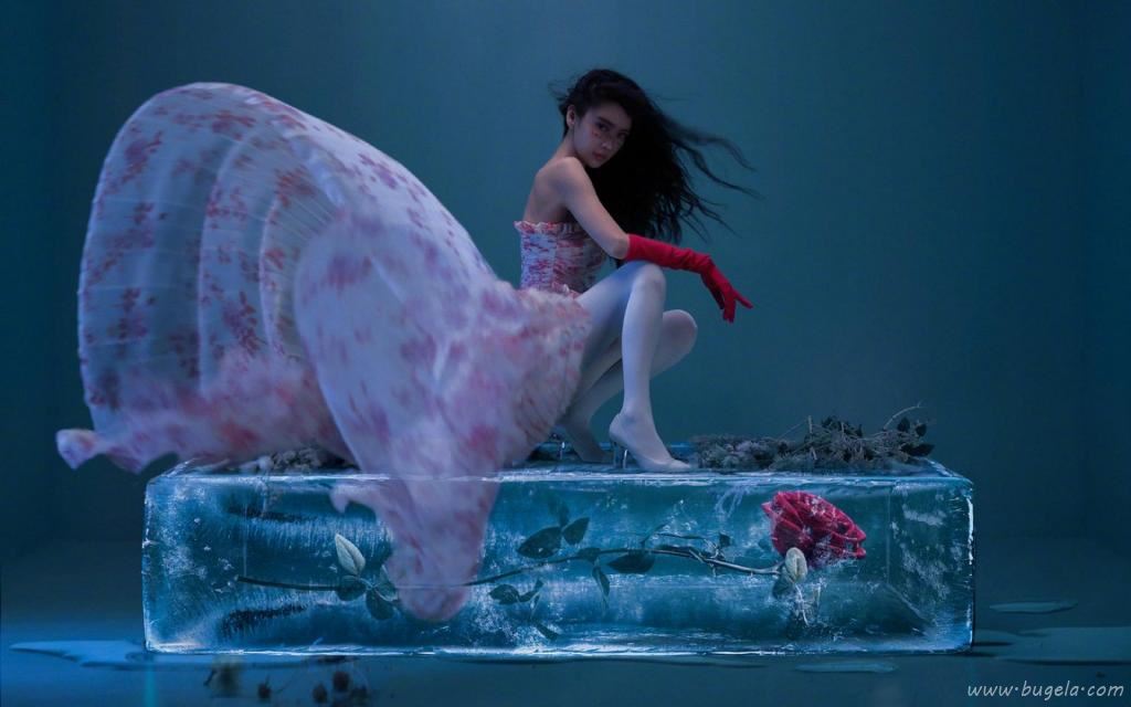  Angelababy冰凌花大片图片