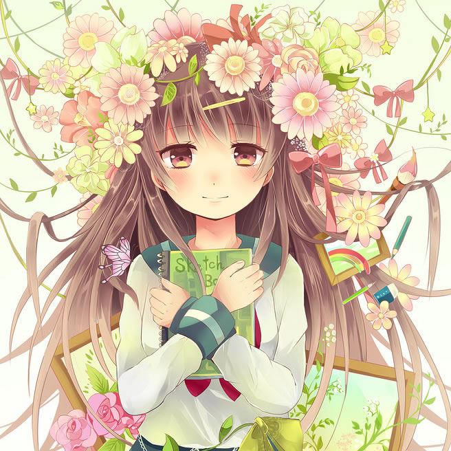 可爱动漫女孩头像图片
