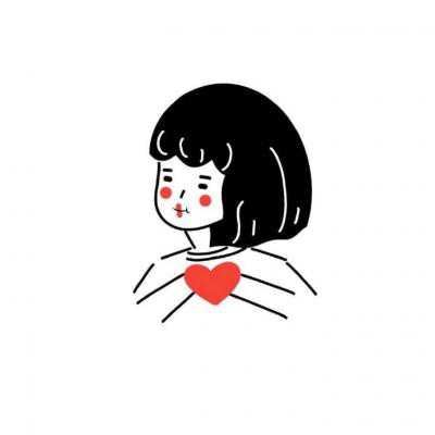 漂亮的情人比心头像图片