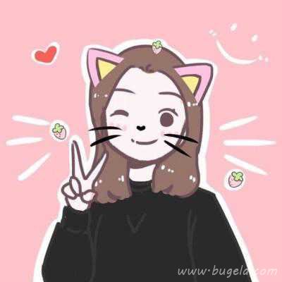 一男一女伴侣卡通超萌头像图片