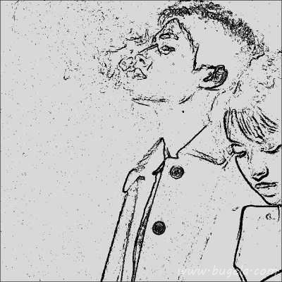 简单动漫情头黑白一对头像图片