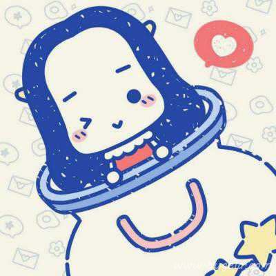 呆萌乖巧的卡通恋人头像图片