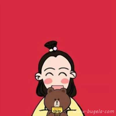 动漫版的红色系情头一男一女头像图片