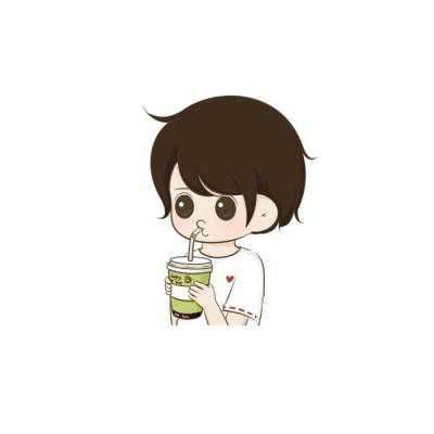 呆萌乖巧的卡通恋人头像图片