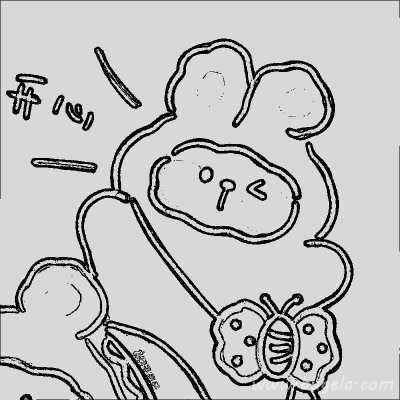 简单动漫情头黑白一对头像图片