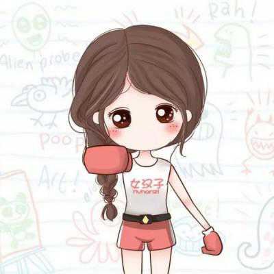 呆萌乖巧的卡通恋人头像图片