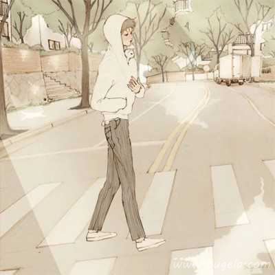 卡通乖巧极简情人头像图片