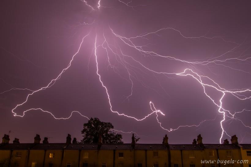 唯美自然界恐怖的闪电风景图片大全